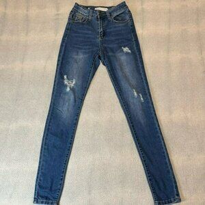 Cloud Jeans Size 3 Premium Collection High Waisted Corte de Contra